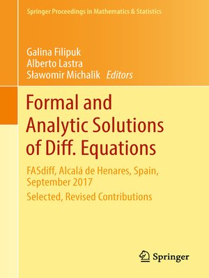 cover image of Formal and Analytic Solutions of Diff. Equations